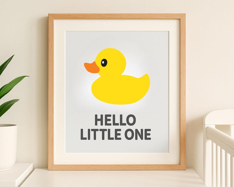 Rubber Duck Vector, Rubber Ducky Cut File, Duck Silhouette, Baby Duck SVG Clipart - Digital Download image 3