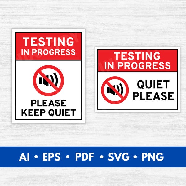 Testing Sign - Etsy