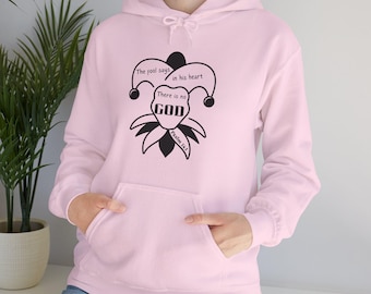 Sweat à capuche The Fool, sweat chrétien, Jesus Apparel, grandes tailles, sweat à capuche Faith, sweat à capuche unisexe Heavy Blend™