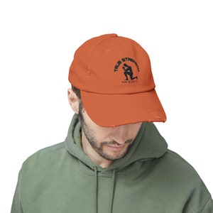 True Strength Hat, Christian Cap, Jesus Apparel, Bible Hat, Unisex Distressed Cap