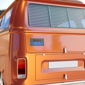 Deny Yourself Bumper Sticker Christian Car Accessories Faith Based Auto Decal, Biblical Vinyl Sticker Inspirational Bumper Decal