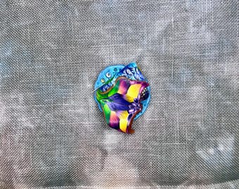 Mermaid Tail Needle Minder Cross Stitch Polymer Clay Needlework Magnet