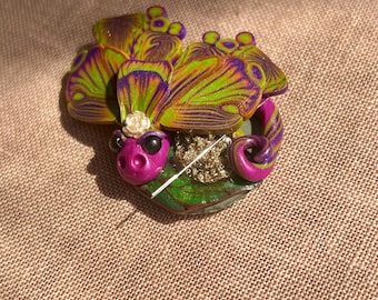 Imán para punto de cruz con diseño de dragón, regalo para amantes de la costura.