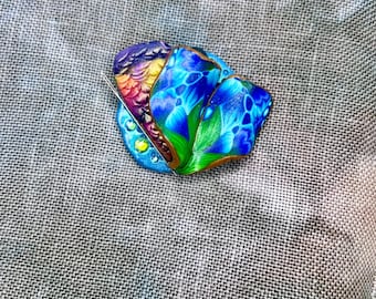 Mermaid Tail Needle Minder Cross Stitch Polymer Clay Needlework Magnet