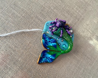 Mermaid Tail Needle Minder Cross Stitch Sea Magnet Needlework Summer Gift