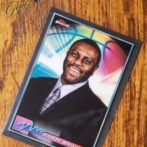 1996-97 Randy Brown Topps Finest NBA Trading Card #13 - Authentieke Chicago Bulls Memorabilia - Rare Sports Collectible - Nieuwstaat