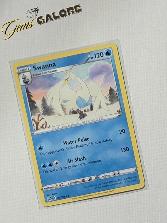 B23 Swanna - Stage 1 Pokmon Card - #047/196 (2022) - Mint/near Mint  Condition - Etsy