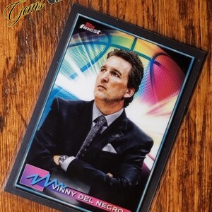 2021 Vinny Del Negro Topps Finest NBA Trading Card #48 - Authentieke Chicago Bulls Memorabilia - Zeldzaam verzamelobject Nieuwstaat