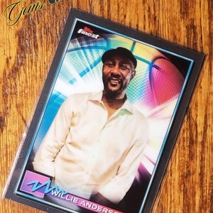 Carte à collectionner #45 Willie Anderson Topps Finest NBA 2021 - Authentique souvenirs des Spurs - Rare collection en parfait état