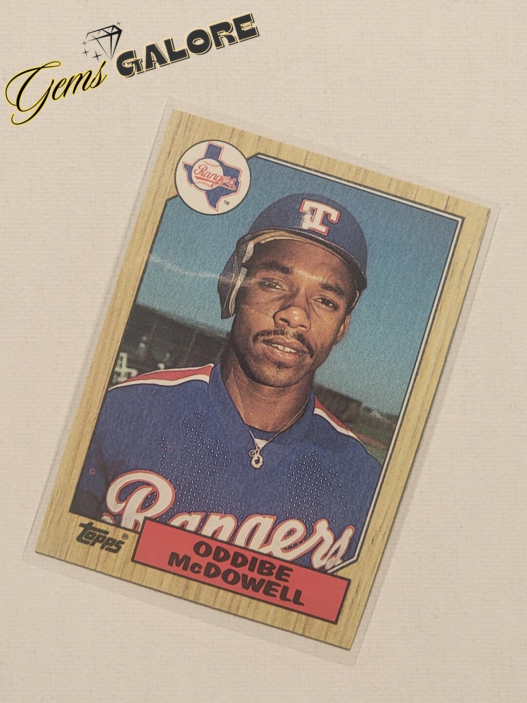 1987 5 Cards Bundle of Texas Rangers Topps Baseball Card Collection ...