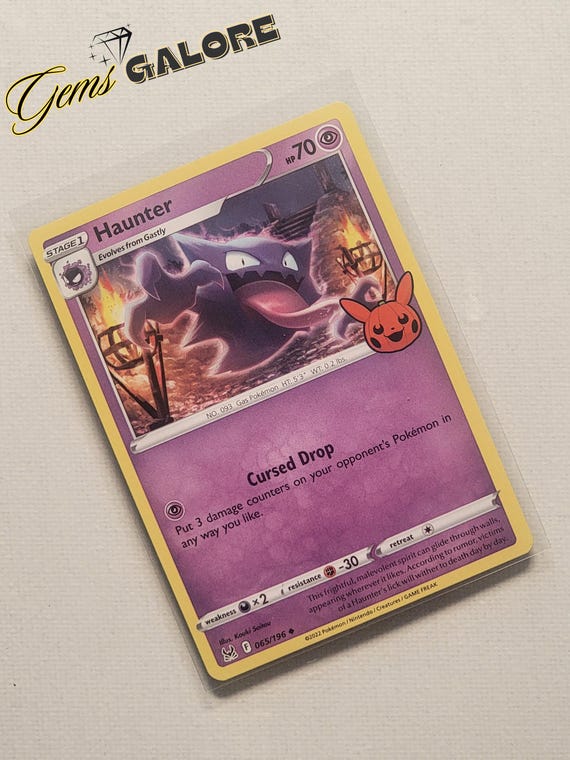 2022 Haunter Trick or Trade Pokémon Card #065/196 - Cursed Drop