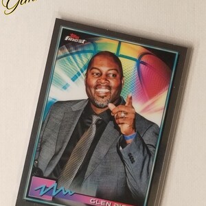 Carte à collectionner #28 Glen Rice Topps Finest NBA 2021 - Tireur d'élite emblématique - Parfait état