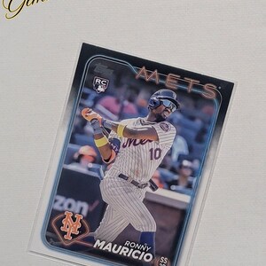 2023 Topps Ronny Mauricio Rookie Card #224 - New York Mets Shortstop/Second Baseman - Mint/Near Mint Condition
