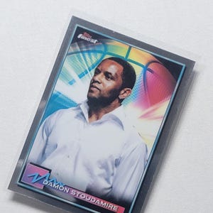 Damon Stoudamire Topps Finest NBA 2021 Trading Card #57 - Légende de la recrue de l'année - objet de collection rare