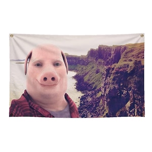 John Pork Flagge (3 x 5 ft) für Studentenhaus, Uni Haus, Schlafzimmer, Flur, Studentenwohnheim, lustige Dekoration