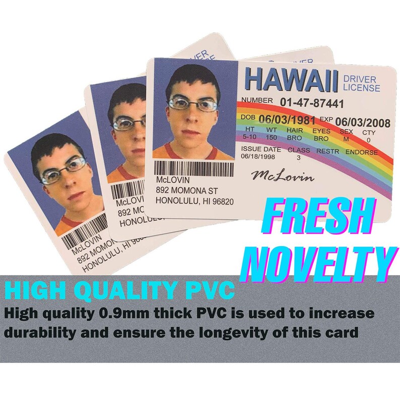 Mclovin ID Card - Etsy