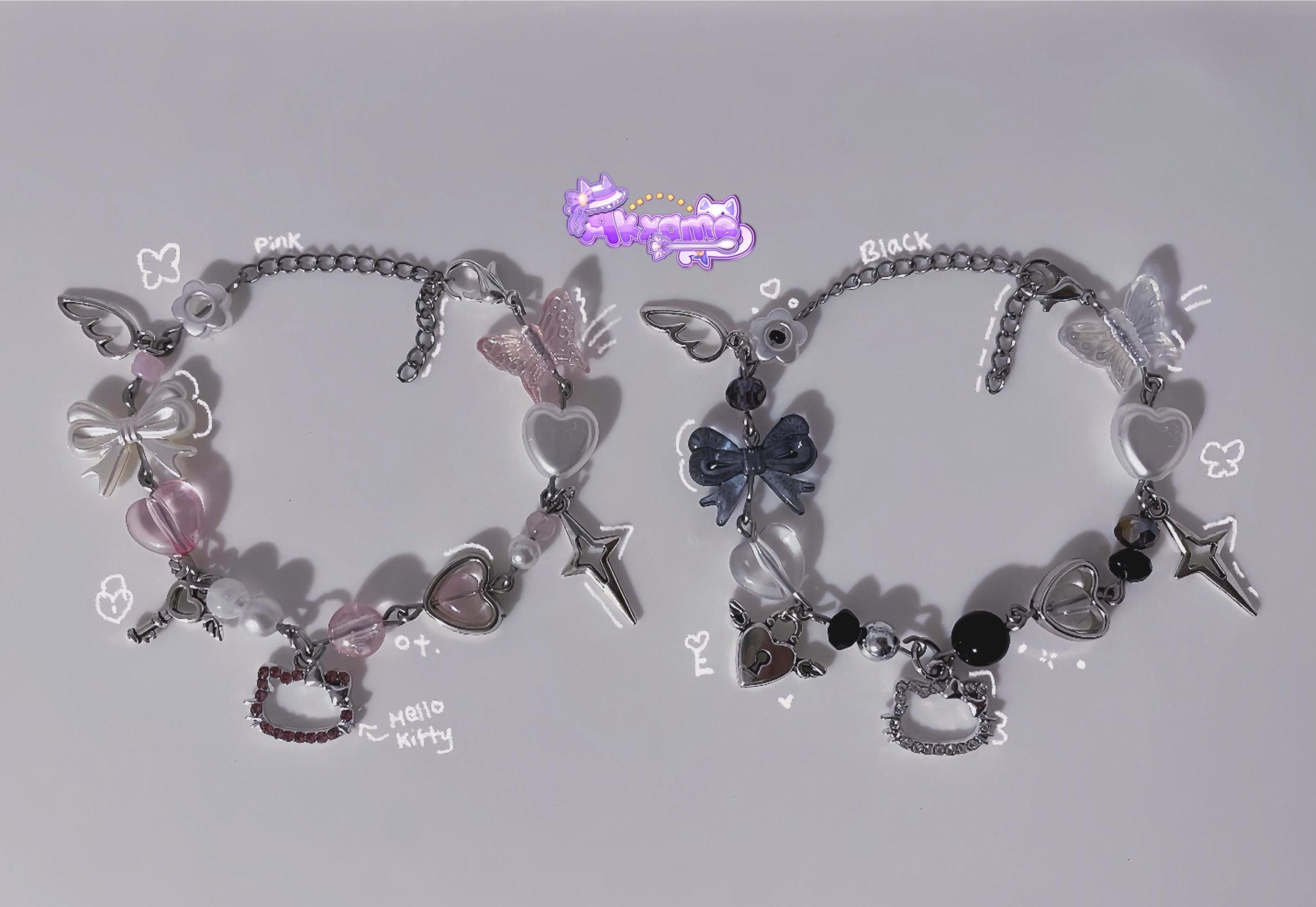 Set Gioielli Hello Kitty Per Bambine - Collana, Bracciale E Orecchini, Finitura Argento - Foto 6
