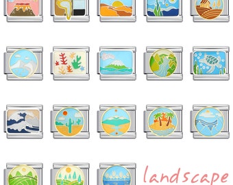 Ciondoli italiani, ciondoli da 9 mm, ciondoli per braccialetti italiani, braccialetti con ciondoli italiani, ciondoli per braccialetti personalizzati, ciondoli con paesaggio