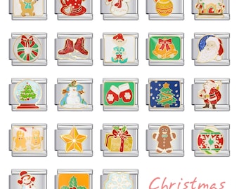 Italian Charms, 9mm Charms, Italian Bracelet Charms, Italian Charm Bracelet,Custom Bracelet Charms, Christmas Series Charms