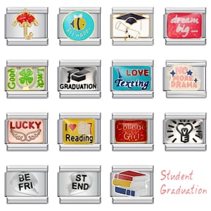 Italian Charms, 9mm Charms, Italian Bracelet Charms, Italian Charm Bracelet,Custom Bracelet Charms, Student Graduation Charms