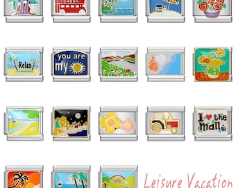 Italian Charms, 9mm Charms, Italian Bracelet Charms, Italian Charm Bracelet,Custom Bracelet Charms, Leisure Vacation Charms,Holiday Charms