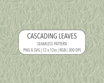 Sage Green Eucalyptus Seamless Pattern SVG PNG File Botanical Digital Paper Elegant Fabric Print