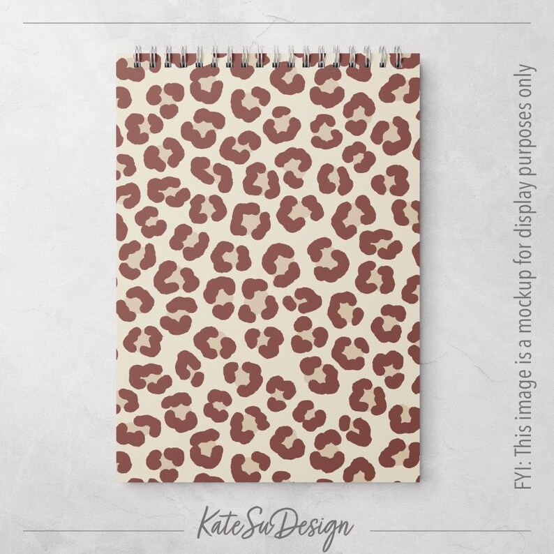 Cheetah Print Seamless Pattern SVG File Leopard Print PNG