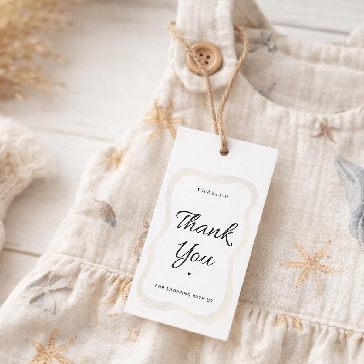 Editable Gift Tag Template Canva Printable Packaging Hang Tag Product ...