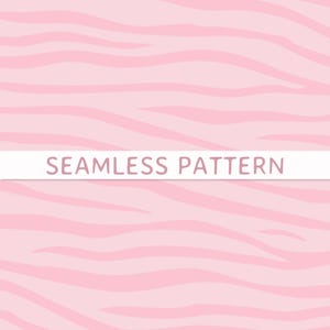 Pink Tiger Print SVG PNG Files Seamless Pattern Girly Animal Print 300 dpi pastel pink digital paper scrapbooking Surface Design