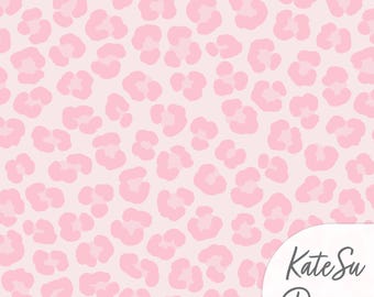 Pink Leopard Seamless Pattern: Hand-Drawn Animal Print (Digital Download PNG)