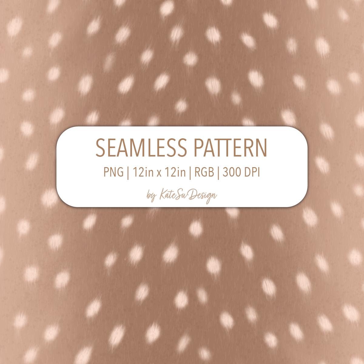 Fawn Spots Seamless Pattern PNG File Woodland Animal Print Baby Deer ...