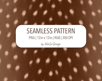 Modèle sans couture de taches faon fichier PNG impression animal de la forêt bébé cerf fausse peau Bambi motif de surface marron réaliste cabane forêt chambre d'enfant