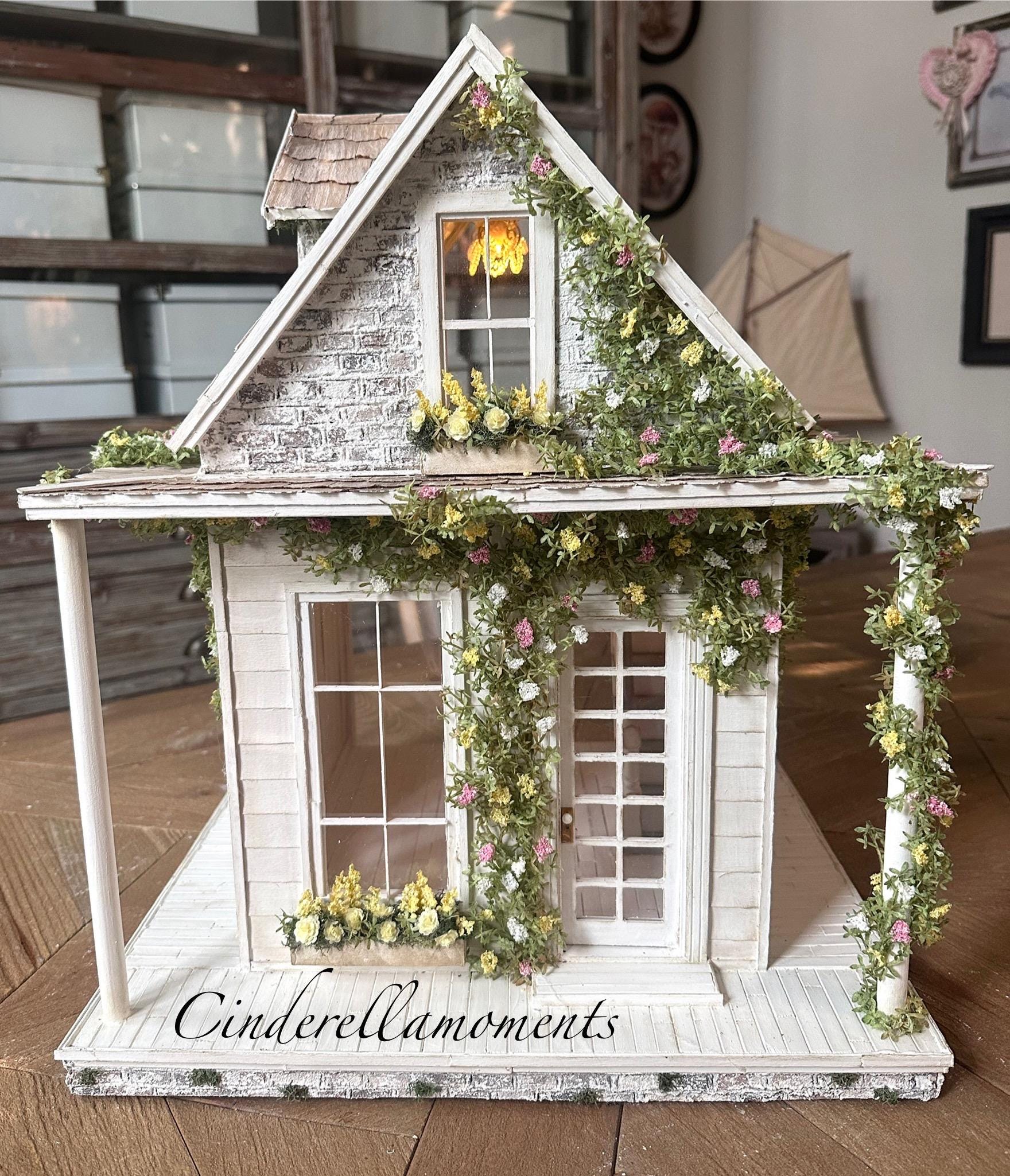 La Fermette Custom Dollhouse with Lights Unfurnished