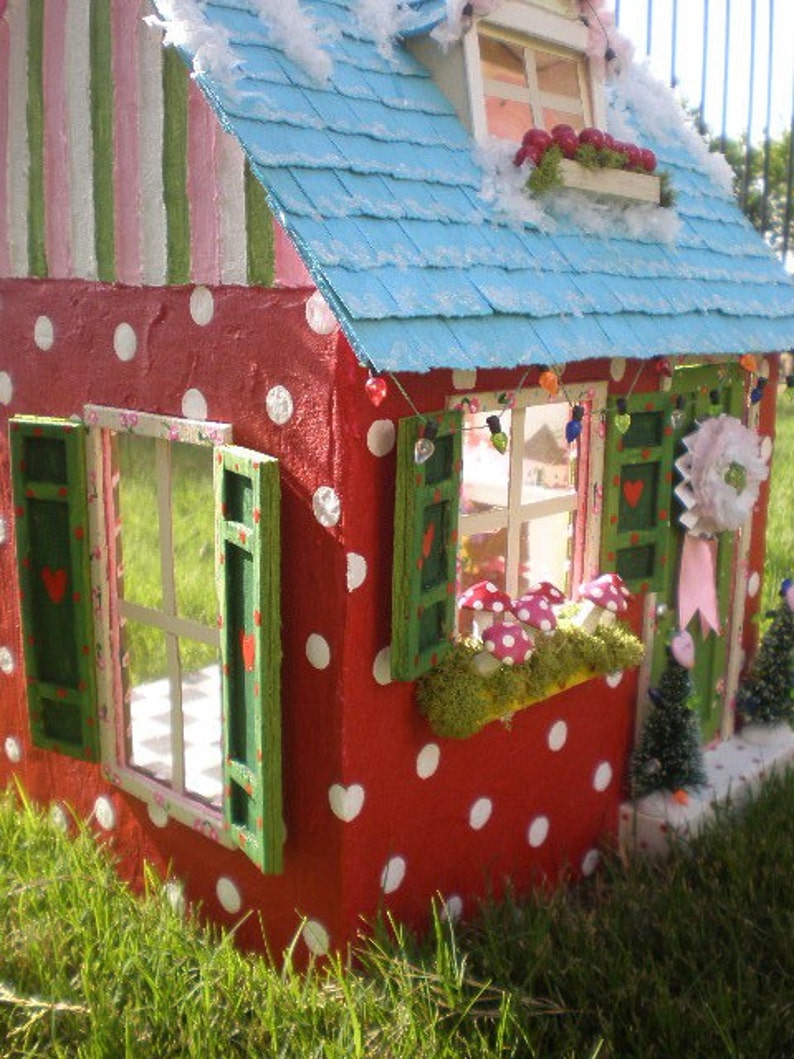 Sale Whimsical Christmas Dollhouse Etsy