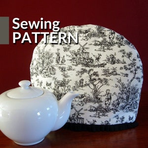 Tea cozy pattern Tea cosy Sewing pattern PDF sewing pattern DIY Teapot cozy Instant download pattern Tea pot cosy Tea warmer image 1