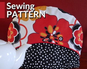 Tea cosy sewing pattern | DIY | Teapot cozy pattern | Instant download | Tea cozy | Tea warmer | Tea pot cover | Tutorial