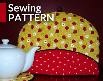 Tea cosy sewing pattern | DIY | Tea cozy pattern | Make your own | PDF tutorial | Instant download | Teapot cozy | Tea pot cover