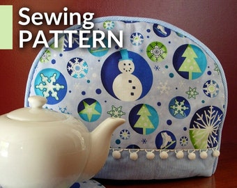 Tea cozy pattern | DIY tutorial | Tea cosy sewing pattern | PDF | Instant download | Teapot cozy | Tea warmer | Tea pot cover