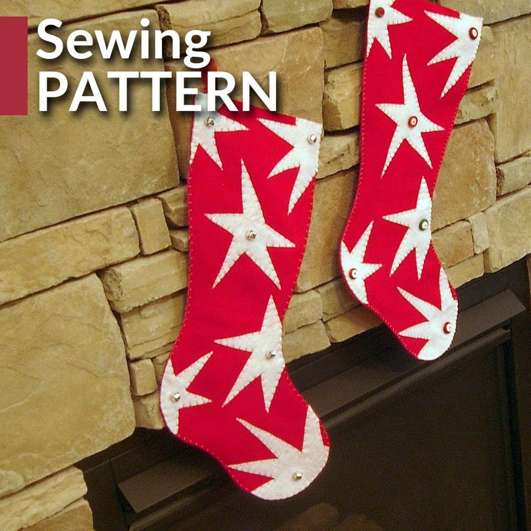 Extra Large Christmas Stocking Pattern DIY Christmas Stockings With