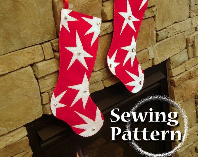 Extra Large Christmas Stocking Pattern DIY Christmas Etsy