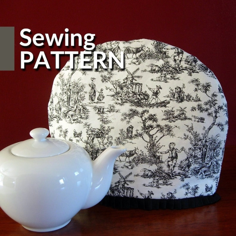 Tea cozy pattern Tea cosy Sewing pattern PDF sewing pattern DIY Teapot cozy Instant download pattern Tea pot cosy Tea warmer image 1