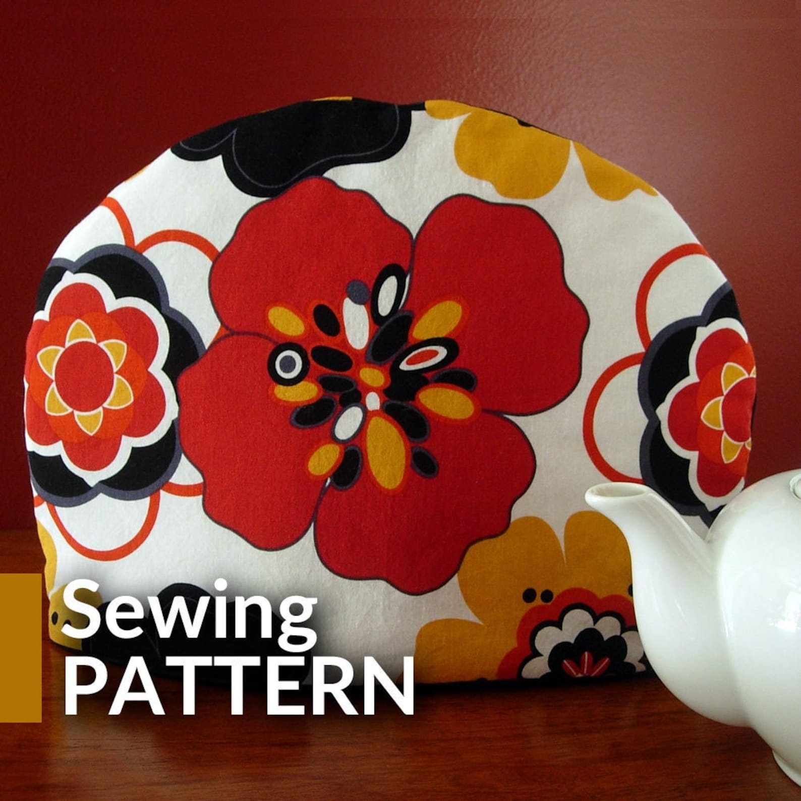 Tea Cosy Sewing Pattern DIY Tutorial Tea Cozy Pattern PDF Instant