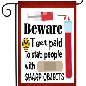 Nurse Stab People Garden Flag #G1920