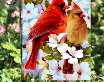 Cardinal Pair Garden Flag #G1332 ~ 12x18 ~ Double sided - High Quality