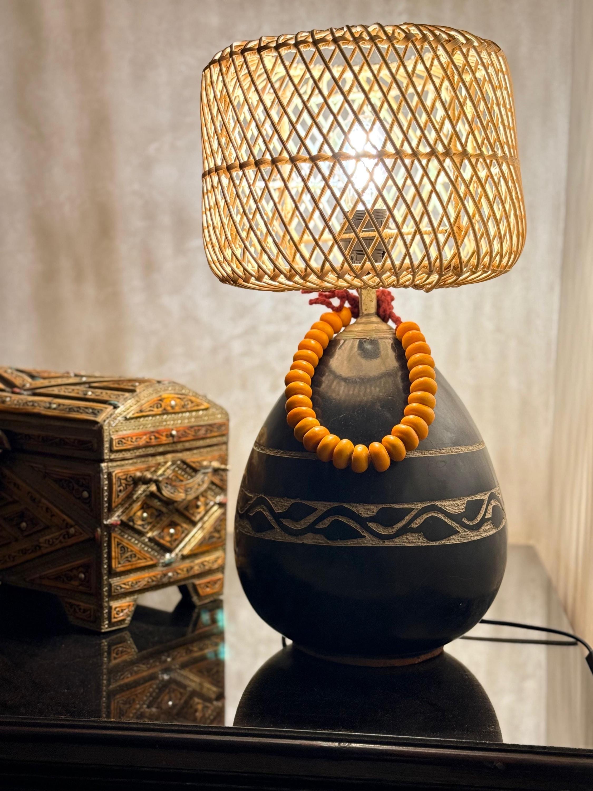 Terra cotta table lamp - Etsy 日本