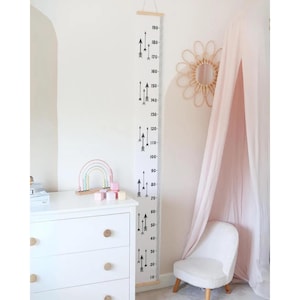 Hoogtemeter voor kinderen, hoogteliniaal, groeimeter, groeimeter, groeimeter, groeimeter, groeimeter, kinderkamer muurdecoratie, pijlen