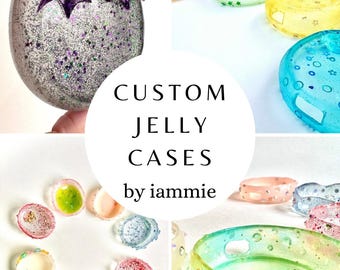 Custom Resin Jelly Cases for Tamagotchi Uni/Smart, demon, dragon, angel, devil wings, fantasy, natural, unicorn, flower, sweet, pastry, cute