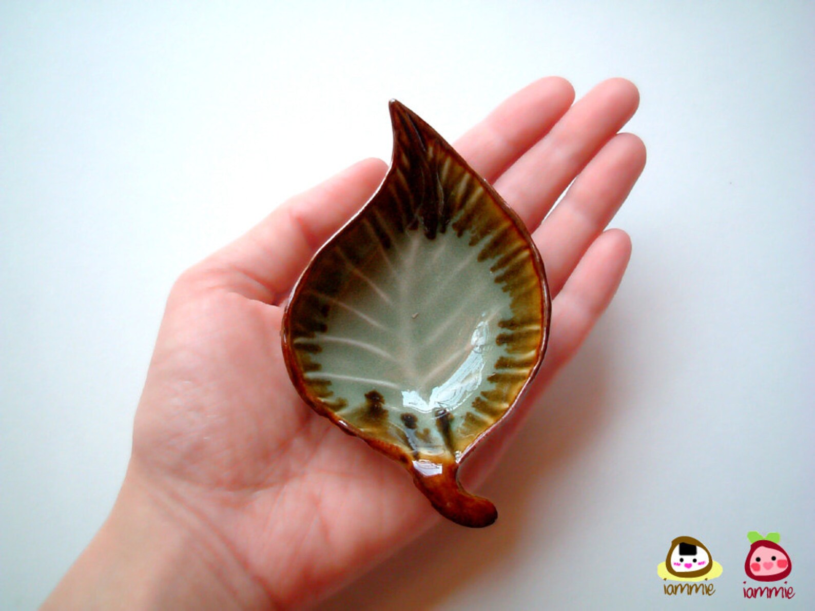 Green Ceramic Leaf Bowl Ceramic Plate Dish Leaf Dish Etsy