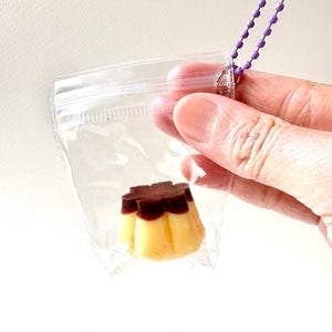 Custard Pudding Squishy Fidget Toy, Squishy Keychain, Sweets Squishy, Cake Squishy Keychain, Stress Relief Toys, Squeeze, Soft and Slow