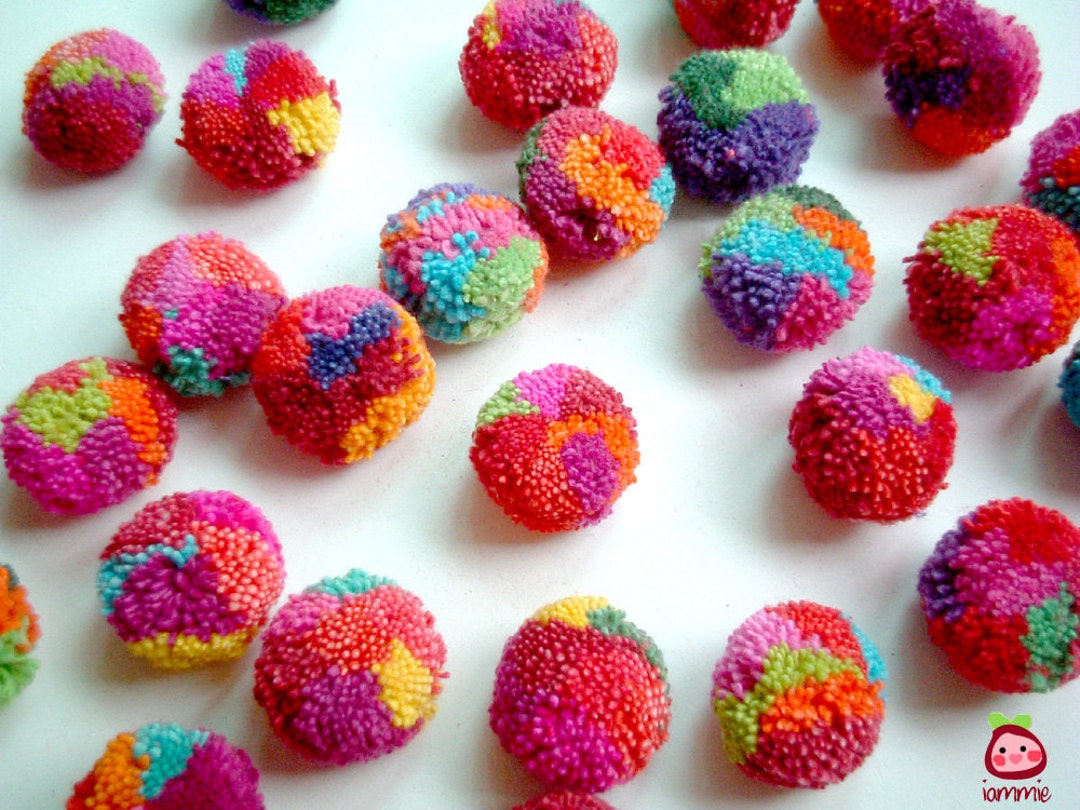Party Pom Poms, Cotton Pom Pom, Yarn Pom Pom, Yarn Pompom, Wedding